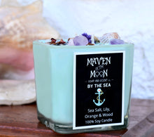Load image into Gallery viewer, By the Sea Soy - 100% Soy Crystal Candle | Phthalate Free | Fresh, Calming & Coastal Aroma - Handmade, 10 oz