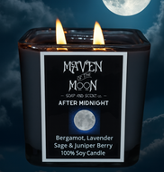 After Midnight - 100% Soy Candle | Calming Herbal Scent - Phthalate Free - Handmade 10 oz
