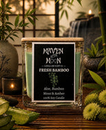Fresh Bamboo - 100% Soy Candle | Light, Calming &  Fresh Scent,  Phthalate Free- Handmade, 10 oz