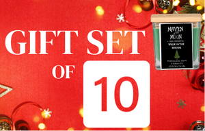 Gift Set of 10 - 10 oz Soy Candles