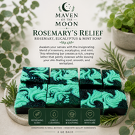 Rosemary’s Relief – Rosemary, Eucalyptus & Mint Artisan Soap