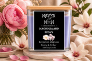 Magnolia & Peony - 100% Soy Candle | Handmade Floral Scent, 10 oz