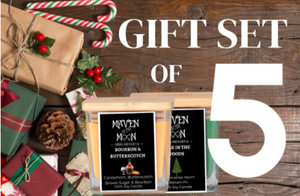Gift Set of 5 Holiday Candles