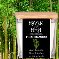 Fresh Bamboo - 100% Soy Candle | Light, Calming &  Fresh Scent,  Phthalate Free- Handmade, 10 oz