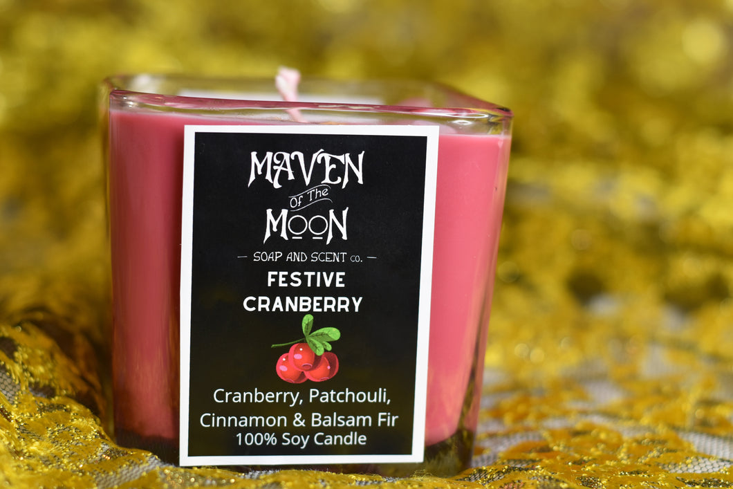 Festive Cranberry - 10 oz Soy Candle