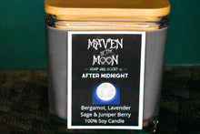 Load image into Gallery viewer, After Midnight - 100% Soy Candle | Calming Herbal Scent - Phthalate Free - Handmade 10 oz
