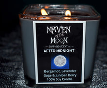 Load image into Gallery viewer, After Midnight - 100% Soy Candle | Calming Herbal Scent - Phthalate Free - Handmade 10 oz
